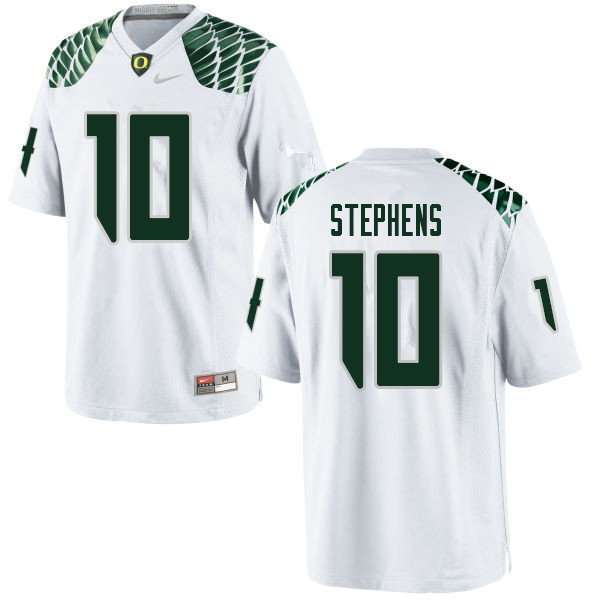 Men #10 Steve Stephens Oregn Ducks College Football Jerseys Sale-White
